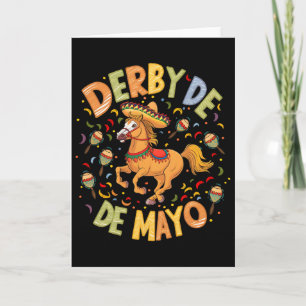 Cartão Derby De Mayo Divertido Cinco De Mayo Festa Mexica