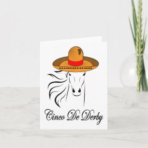 Cartão Derby Party Cinco De Mayo Horse Racing Sombrero Me
