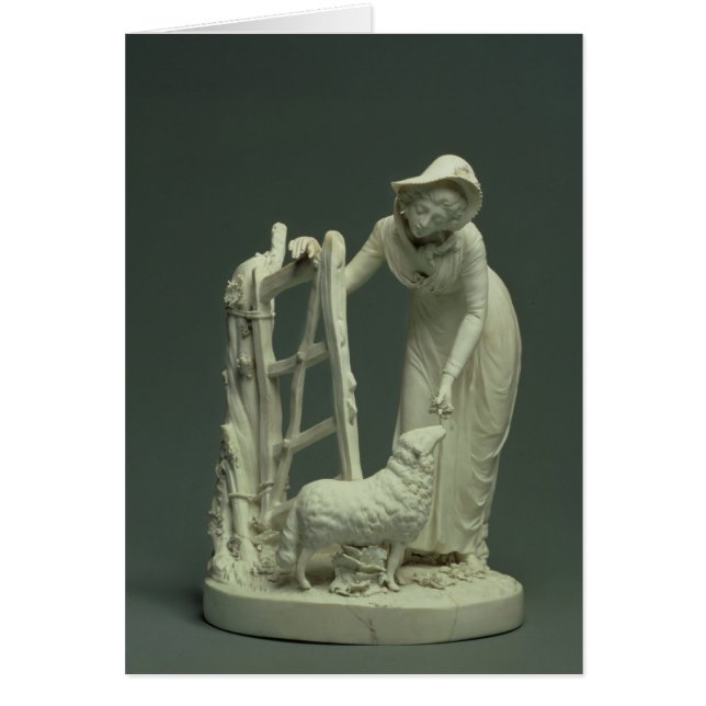 Cartão Derby shepherdess, 1790 (Frente)