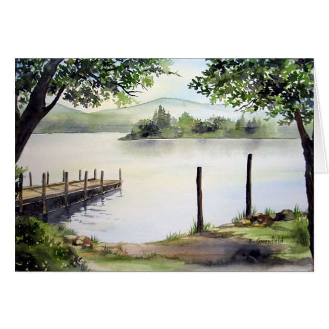 Cartão Dergo Water, Lake District, Inglaterra (Frente Horizontal)