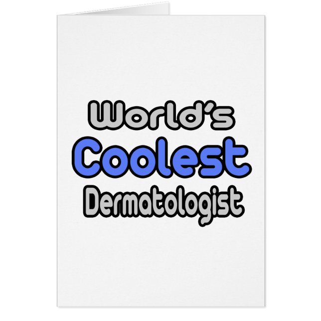 Cartão Dermatologista mais fixe do mundo (Frente)