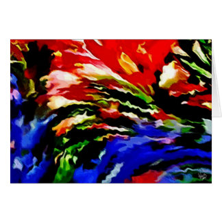 Cartão Derramar da pintura do Bluebonnet