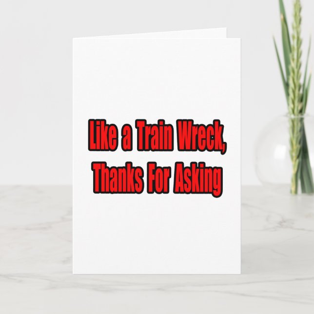 Cartão Derrame do comboio do cancer (Frente)