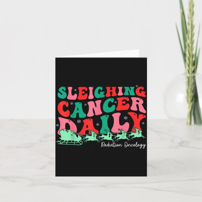 Cartão Derrotando o Câncer Diariamente Oncologia Radioter (Frente)