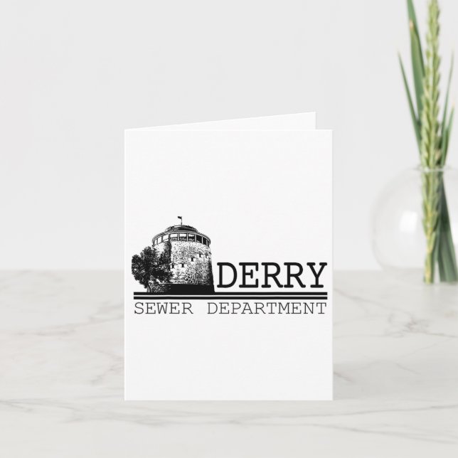 Cartão Derry Sewer Department (Frente)