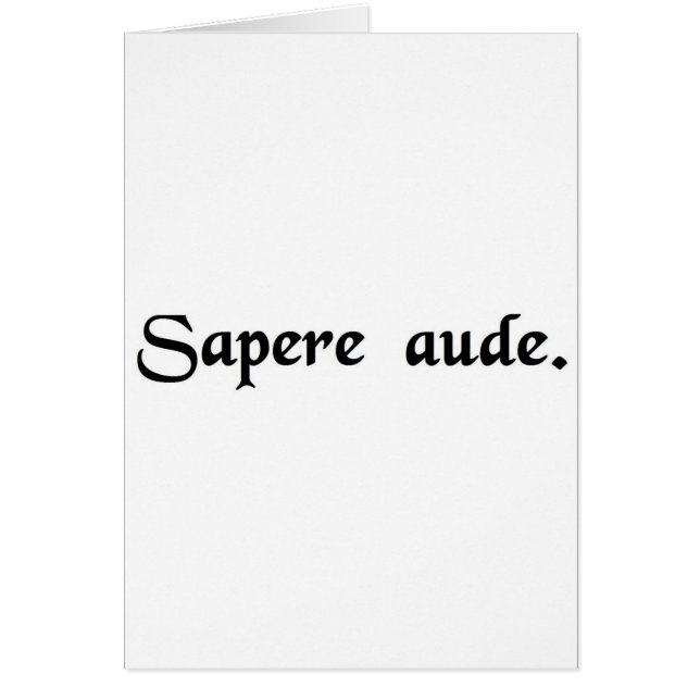 Cartão Desafio a ser sábio (Frente)