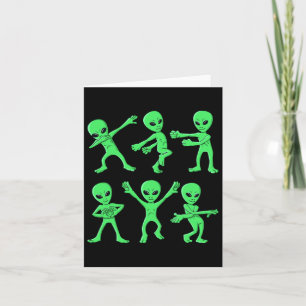 Cartão Desafio de Dança dos Aliens Dançantes Meninos Meni