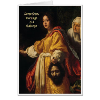 Cartão Desafio do casamento