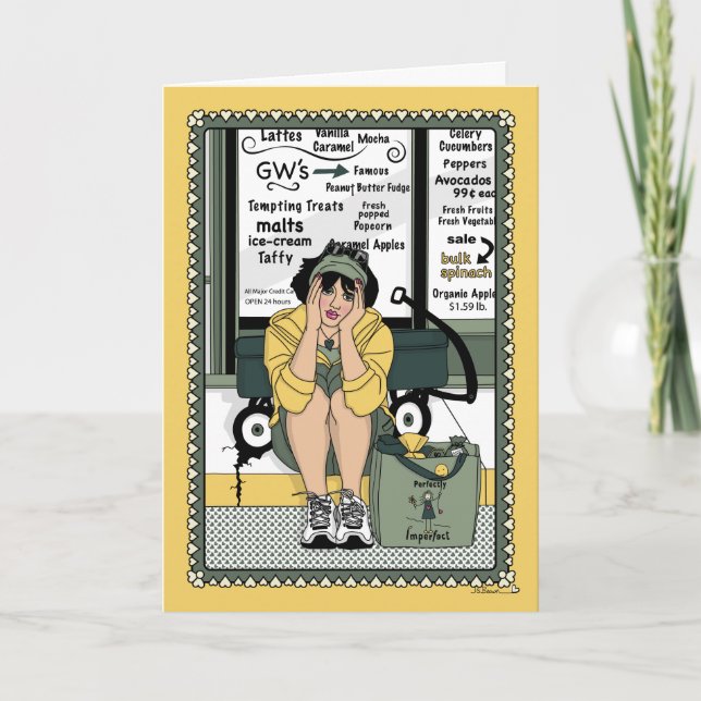 Cartão Desaparece da placa Wagon_C_Greeting (Frente)