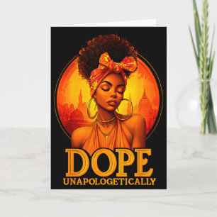 Cartão Desapologeticamente História Negra Afro Melanina M