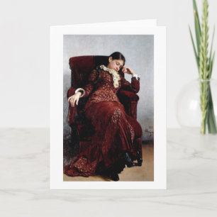 Cartão Descansando, Ilya Repin