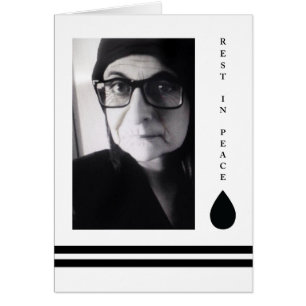 Cartão descansar em paz lágrima