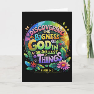 Cartão Descobrindo A Grandeza De Deus Magnificado Vbs 202