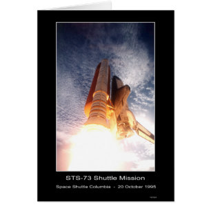 Cartão Descolagem de Colômbia do vaivém espacial - STS-