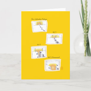 Cartão Desconexão Emocional no Relacionamento Amarelo