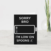 Desculpa, mano, estou com poucos spoons, citação s