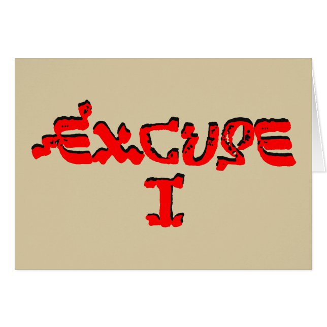 Cartão Desculpa mim (Frente Horizontal)