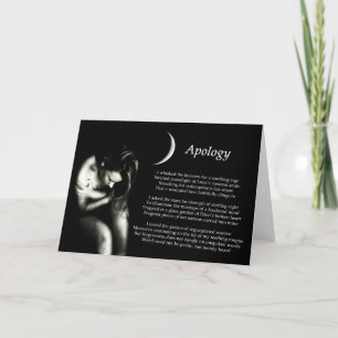 Cartão Desculpas
