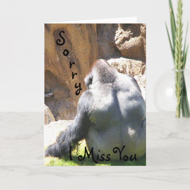 Cartão Desculpe. (Frente)