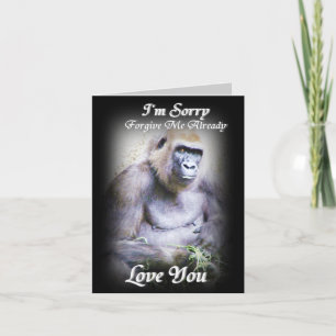 Cartão Desculpe, Amo-te.