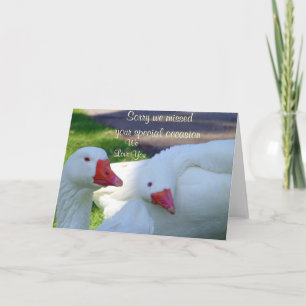 Cartão Desculpe_ Card