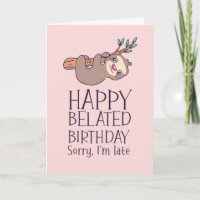 Desculpe, estou atrasado, doce, amaldiçoado aniver