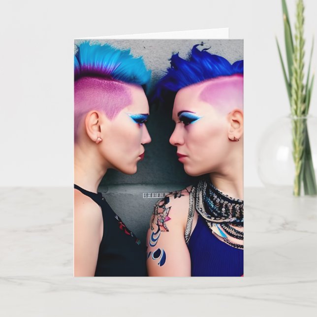 Cartão Desculpe, maquiagem de Vamos | LGBTQ+ Amor (Frente)