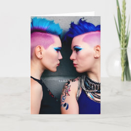 Cartão Desculpe, maquiagem de Vamos | LGBTQ+ Amor