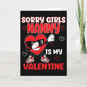 Cartão Desculpe Meninas Babá É Meu Valentin Toddler Dia d