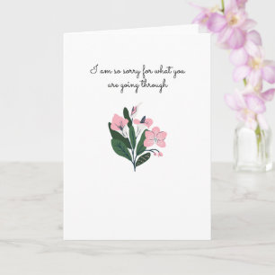 Cartão Desculpe pelo que está passando