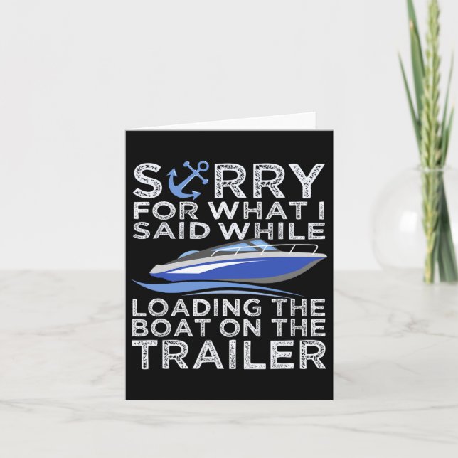 Cartão Desculpe Pelo Que Eu Disse Carregando O Trailer Do (Frente)
