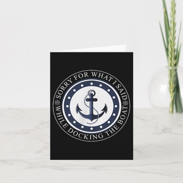 Cartão Desculpe Pelo Que Eu Disse Enquanto Amarrava O Boa (Frente)
