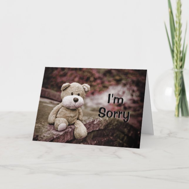 Cartão Desculpe, por favor me perdoe (Frente)