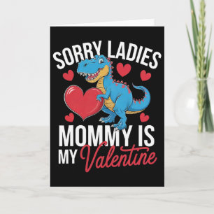 Cartão Desculpe Senhoras Mamãe É Meu Namorado Amor Coraçã