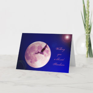 Cartão Desejando a você um Samhain abençoado