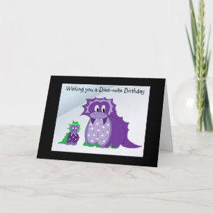 Cartão Desejando-lhe um ácaro Dino...