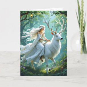Cartão Desejando-lhe um aniversário mágico   Fairytale