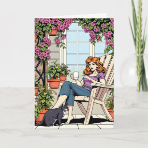 Cartão Desejando-lhe um belo dia   Amizade