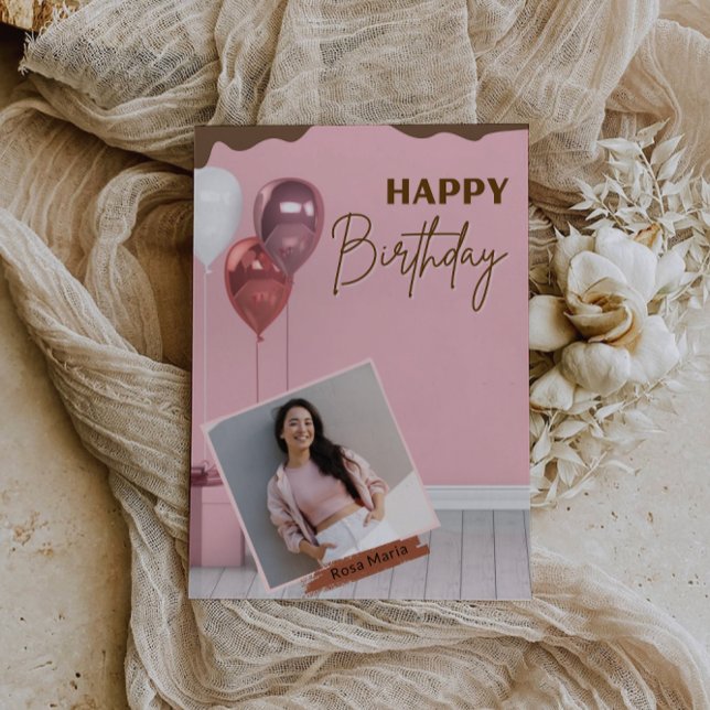 Cartão Desejando-lhe um Dia Cheio de Alegria (Wishing You a Day Full of Joy Card)