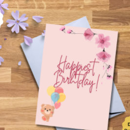 Cartão Desejando-lhe um dia maravilhoso. Espero que todos