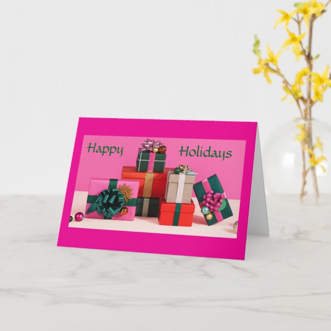 CARTÃO DESEJANDO-LHE UM "NATAL MUITO MISTERIOR" (Flor Amarela)