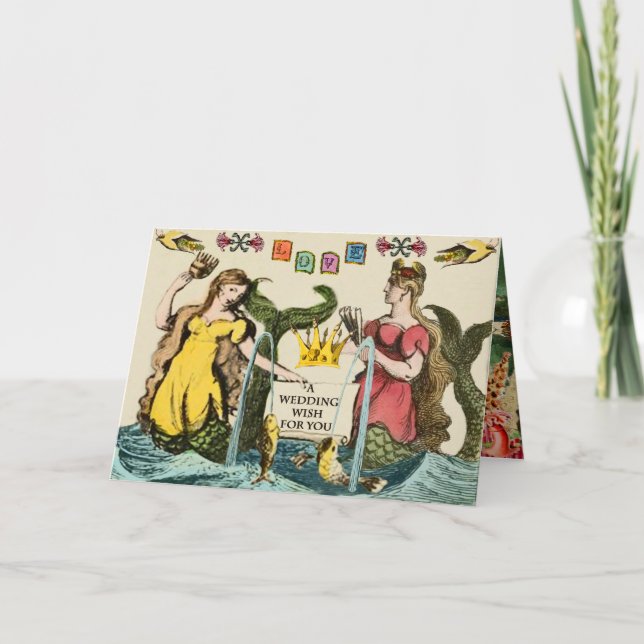 Cartão Desejo de Casamento de Aventura Mágica (Frente)