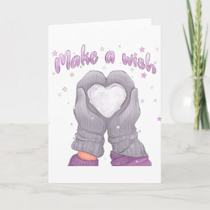 Cartão Desejo de Inverno Feminino