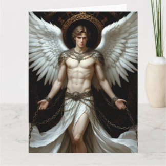 Cartão Desejo Divino Anjo Musculoso