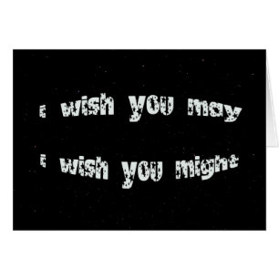 Cartão Desejo em uma estrela