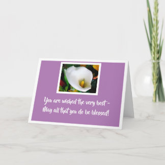 Cartão Desejo-lhe a melhor carta