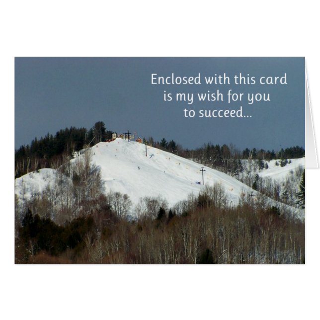 Cartão Desejo-Lhe Sucesso... (Frente Horizontal)