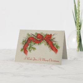 Cartão Desejo-Lhe Uma Feliz Vintagem De Arco Vermelho De