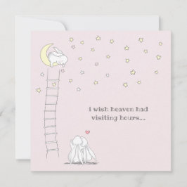 Cartão Desejo que o Céu Tivesse Horário de Visita Simpati