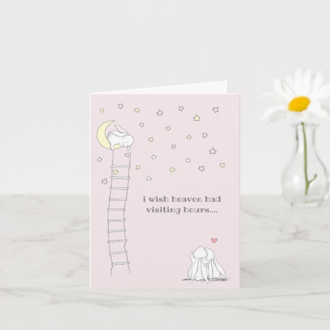 Cartão Desejo Que O Céu Tivesse Visitado Horas Criança Pe (Planta pequena)